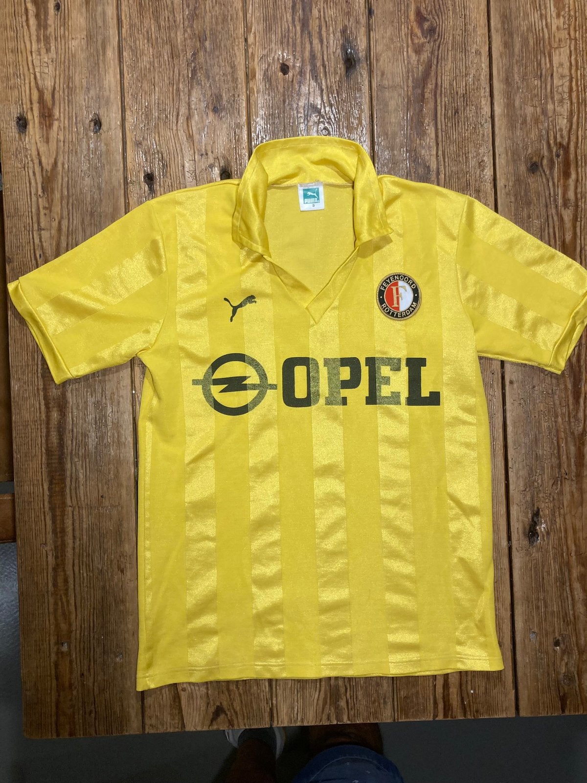 Feyenoord uitshirt Opel jaren 1984-1985, Maat S, Ophalen of Verzenden, Zo goed als nieuw, Shirt
