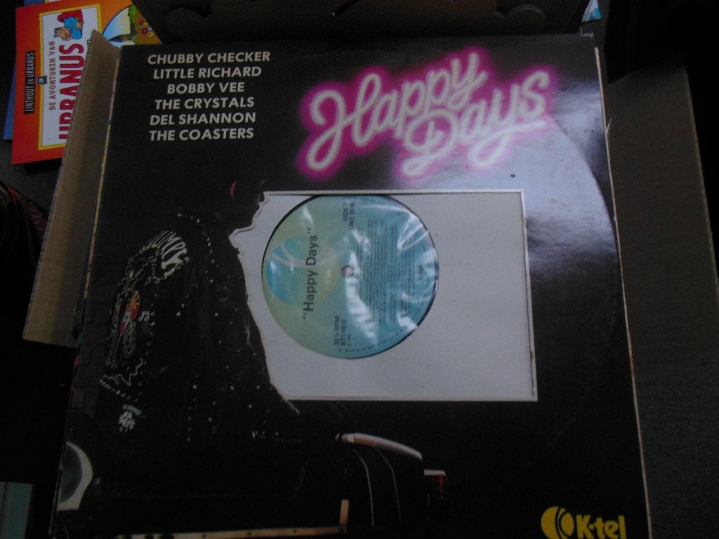 lp rock n roll happy days vinyl records verzamel album plaat, LP, Gebruikt, Ophalen of Verzenden, 12 inch