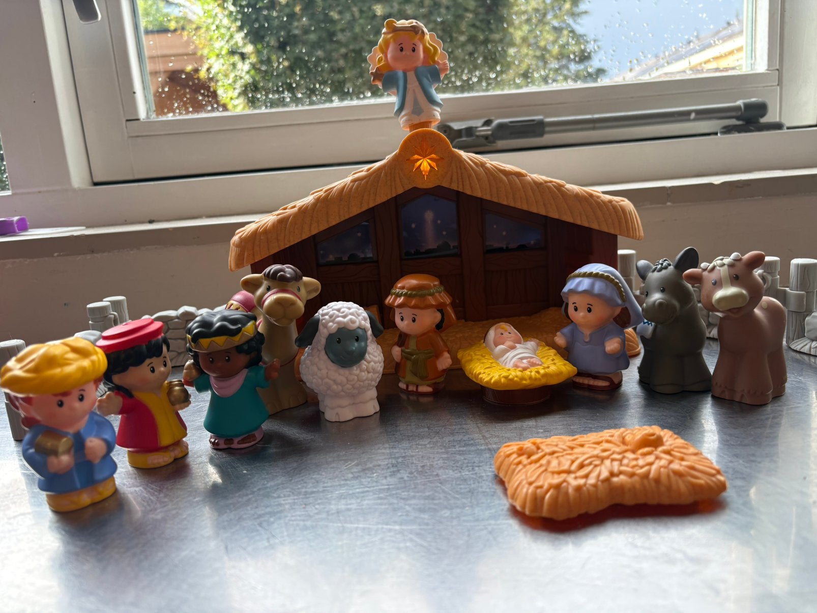 Kerststal little people, Kinderen en Baby's, Ophalen of Verzenden, Zo goed als nieuw, Speelset