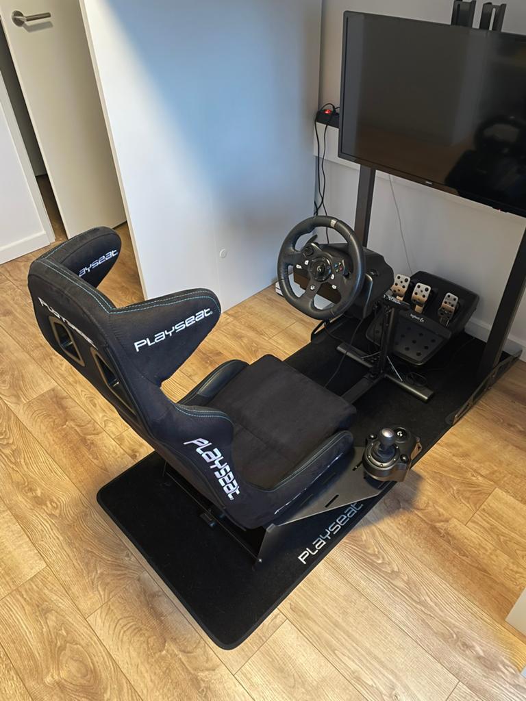 Playseat Evo Alcantara Pro+Logitech G920+Driving Shifter, Spelcomputers en Games, Spelcomputers | Xbox | Accessoires, Ophalen