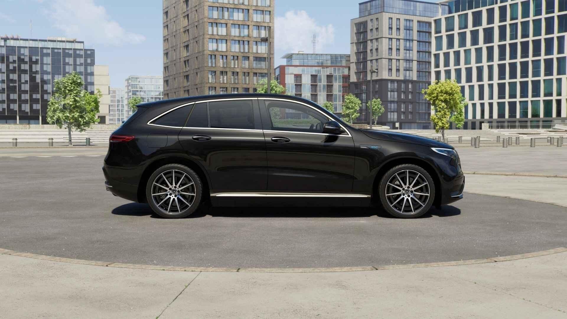 Mercedes-Benz EQC 400 4MATIC Business Solution AMG 80 kWh |, Automaat, Dealer onderhouden, Zwart, 80 kWh