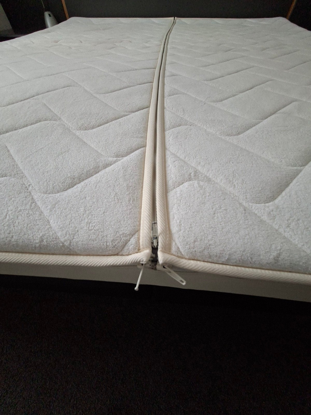 Waterbed 190x220 cm met nachtkastjes en hoeslakens, Ophalen, Solo-systeem, Gebruikt, Tweepersoons