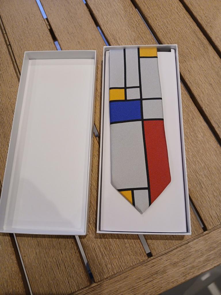 Stropdas Mondriaan nieuw in verpakking., Ophalen of Verzenden, Nieuw