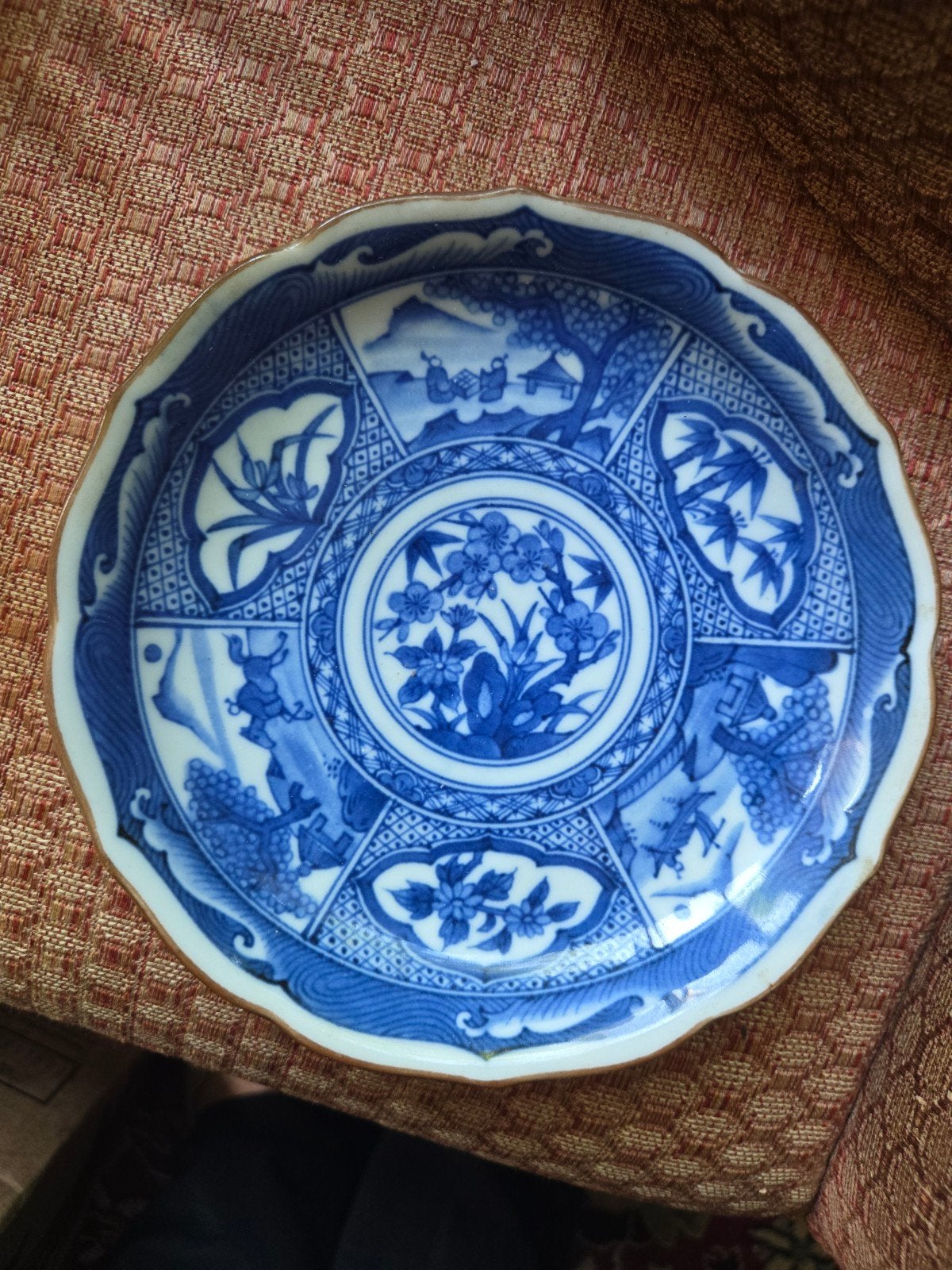 Oud Chinees bordje, Ophalen of Verzenden