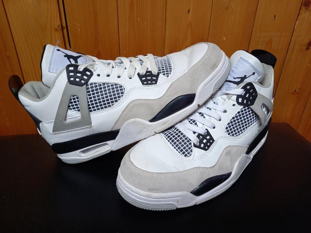 Nike air Jordan 4  Military black white - Heren sneakers, Kleding | Heren, Schoenen, Ophalen of Verzenden, Zo goed als nieuw, Nike Air Jordan
