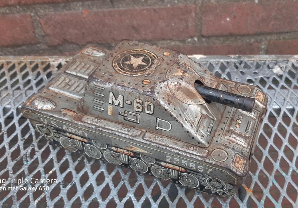 Blik speelgoed   militaire ,tank, Ophalen of Verzenden, Gebruikt