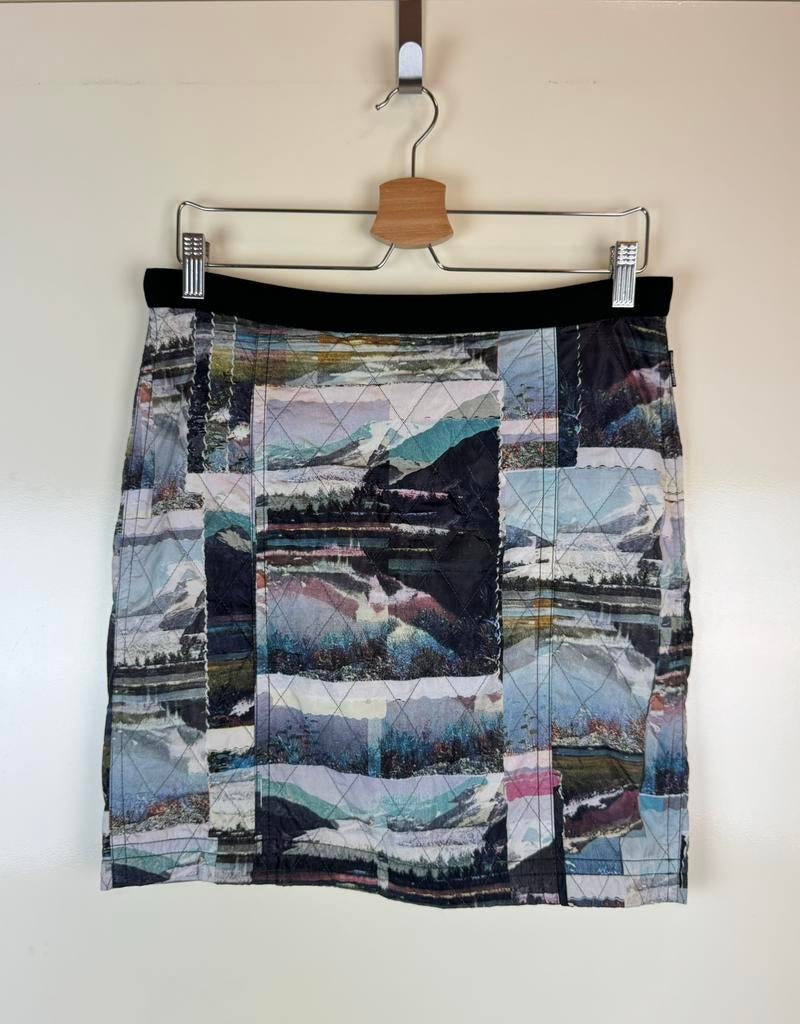 Marc Cain Sport Mini Skirt Rok Mountain Print Quilted Nylon, Kleding | Dames, Overige kleuren, Ophalen of Verzenden, Zo goed als nieuw