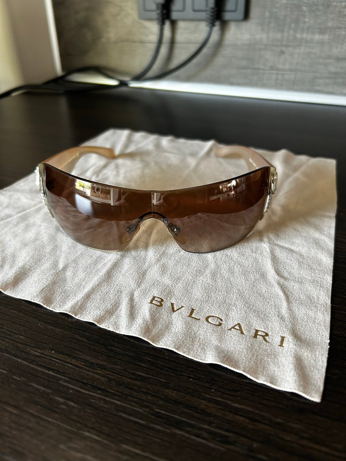 Bvlgari zonnebril 8026-B 965/13 120 3N, Overige merken, Zonnebril, Bruin, Ophalen of Verzenden