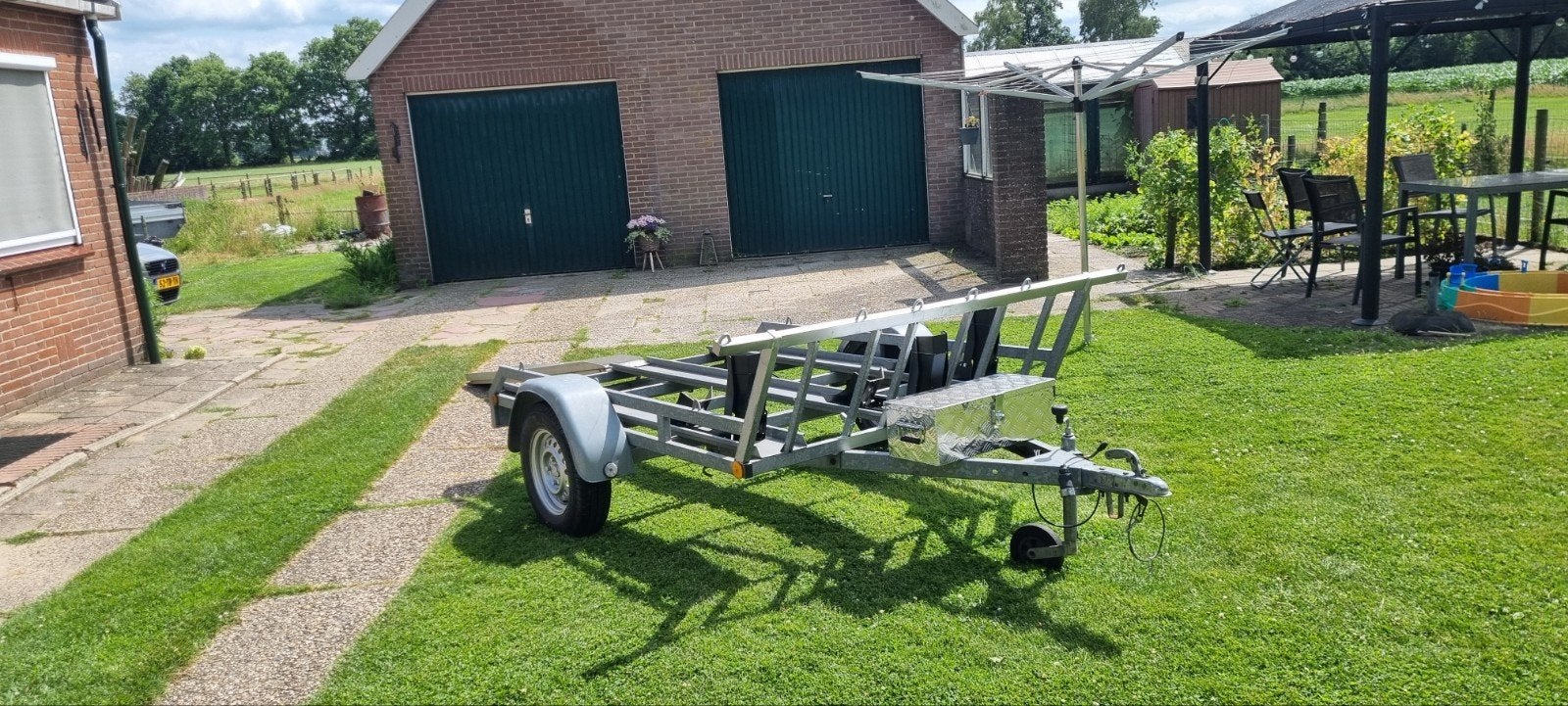 Motor aanhanger te huur - Transport voor 1 tot 3 motoren, Ophalen