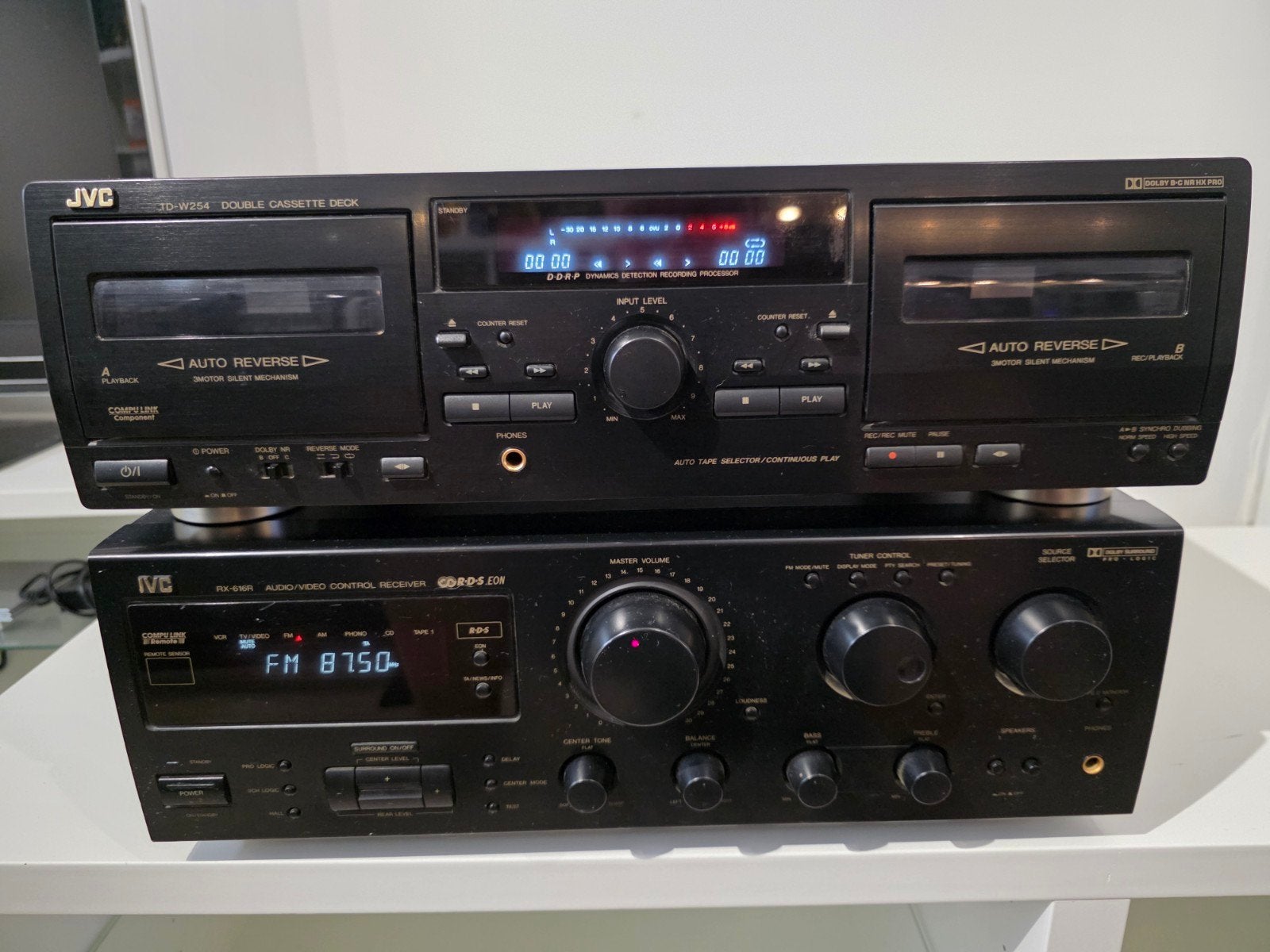 JVC versterker set: Cassettedeck TD-W254 & Receiver RX-616R, Audio, Tv en Foto, Ophalen, Cassettedeck, JVC