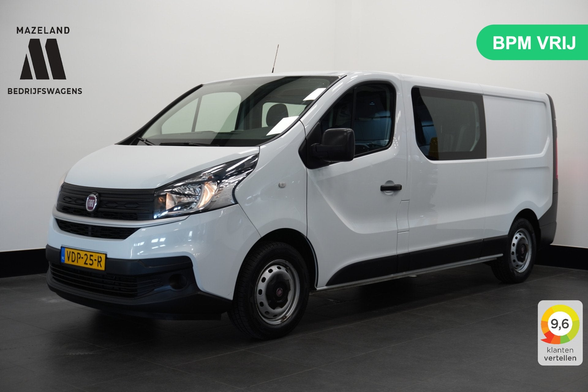 Fiat Talento 1.6 MJ 125PK L2 Dubbele Cabine EURO 6 - Airco -, Voorwielaandrijving, Dealer onderhouden, Stof, Gebruikt
