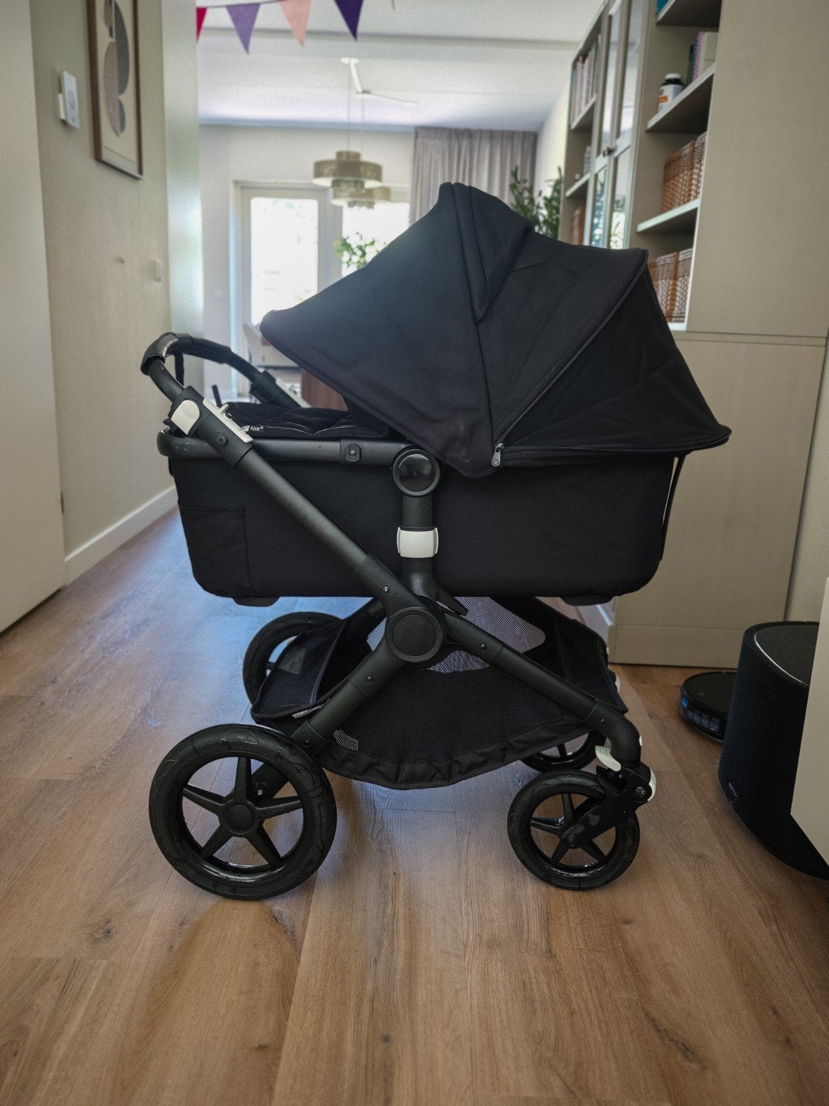 Bugaboo Fox 2 kinderwagen - Zwart, Ophalen, Gebruikt, Bugaboo, Verstelbare duwstang