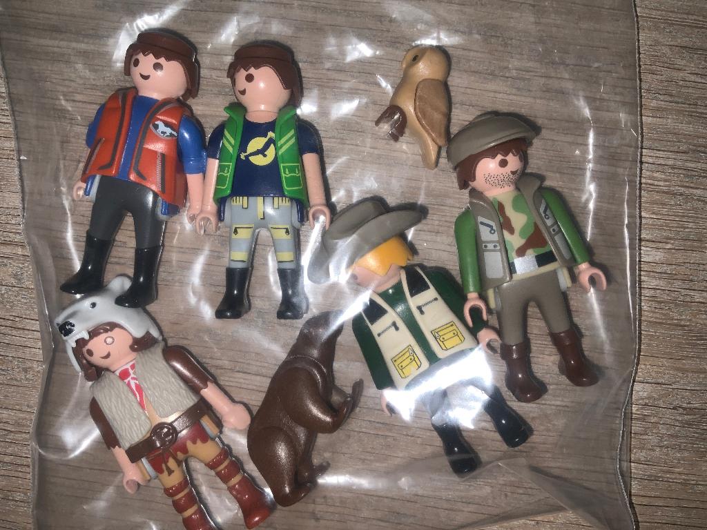 Playmobil poppetjes jagers met dieren, Ophalen, Zo goed als nieuw, Complete set