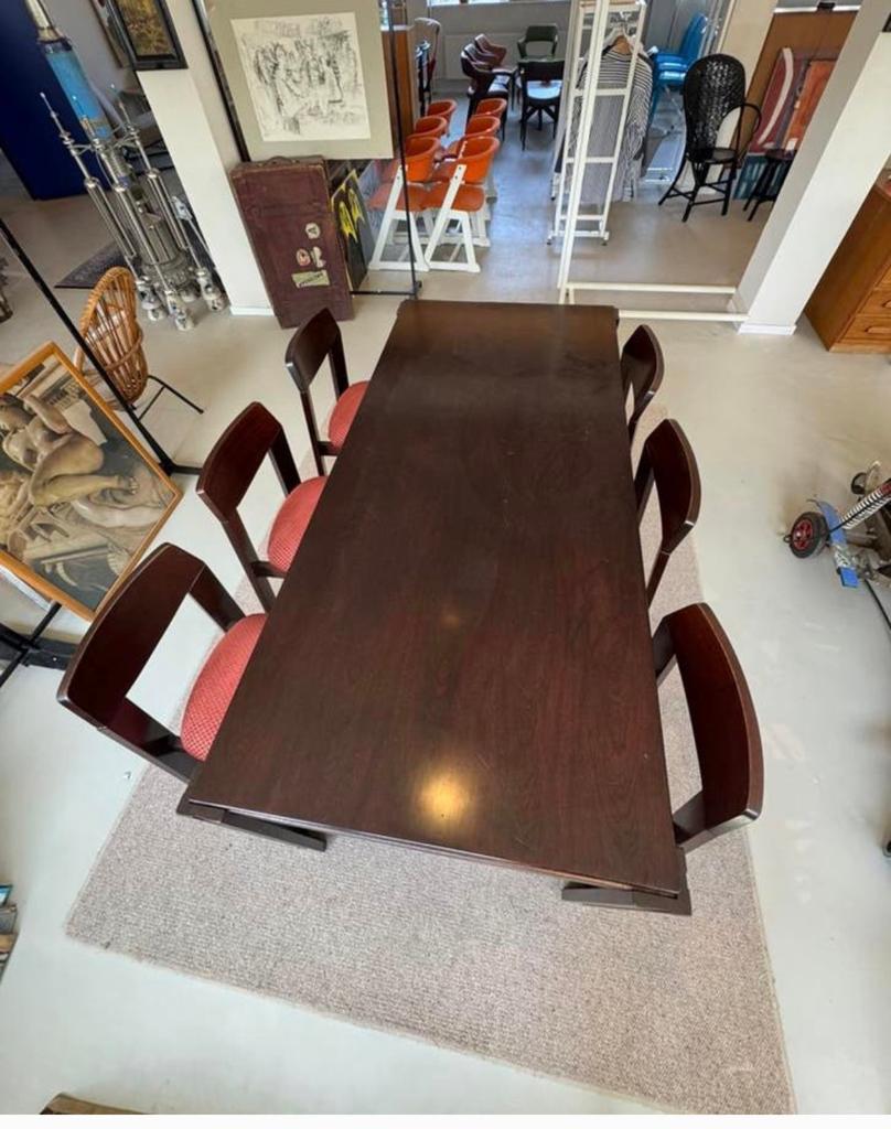 Vintage 1970’s brutalist eettafel., Ophalen of Verzenden, Gebruikt, Rechthoekig