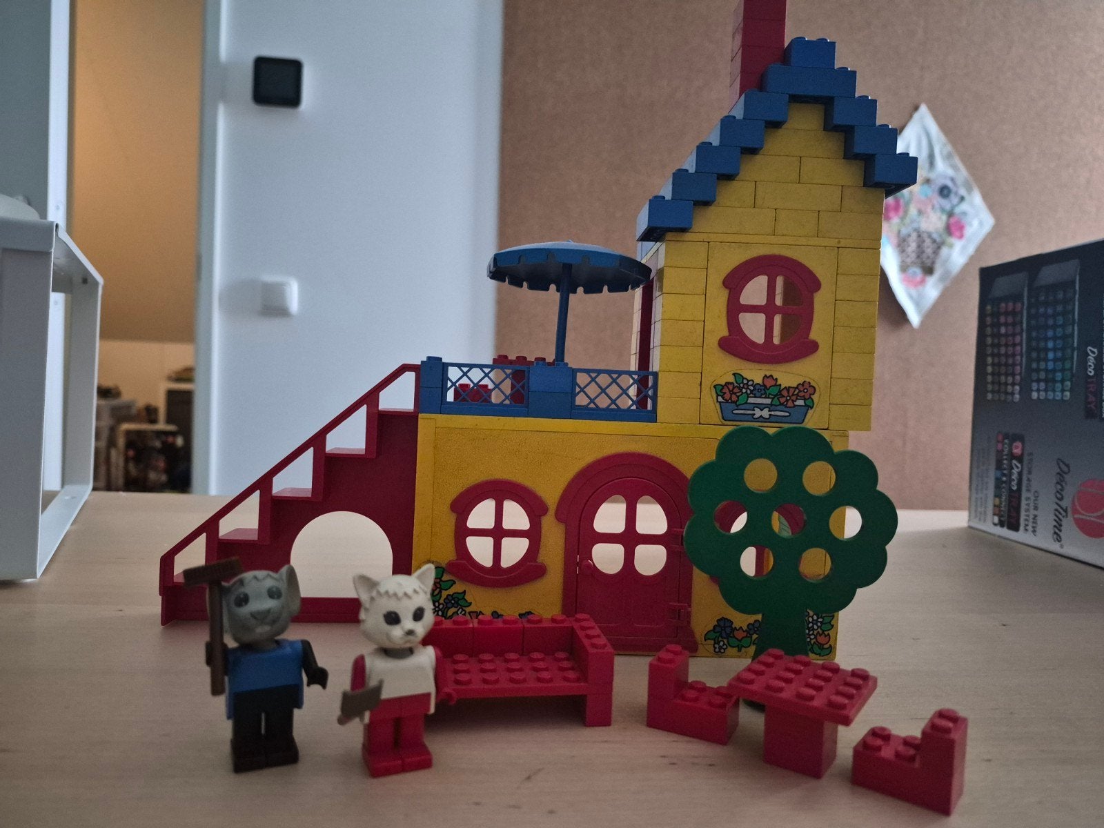 Vintage Lego Fabuland 341 Huis met Meubels en Poppetjes, Ophalen, Gebruikt, Overige thema's, Lego