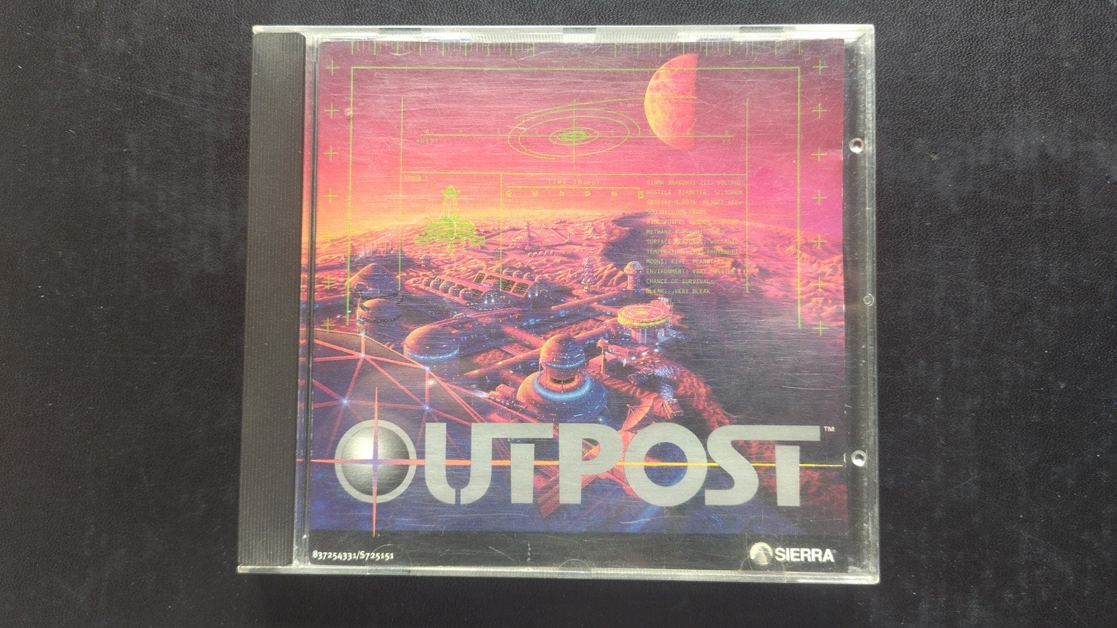 Outpost CD-ROM met handleidingen (1994) - Retro Vintage Game, Gebruikt, 1 speler, Ophalen of Verzenden, Strategie en Constructie