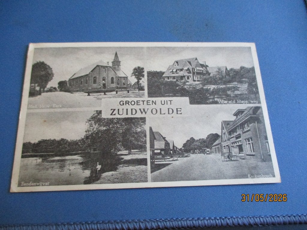 Zuidwolde (1946), Verzamelen, Ansichtkaarten | Nederland, Verzenden, Voor 1920, Gelopen, Zuid-Holland