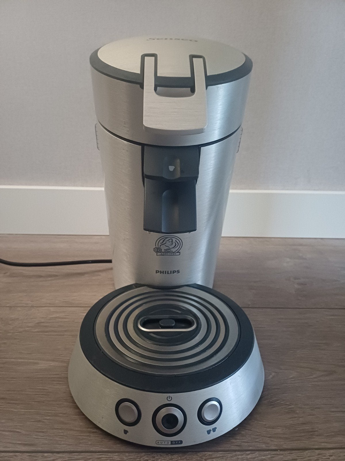 Senseo ( aluminium )  te koop, Ophalen, Zo goed als nieuw, Koffiemachine