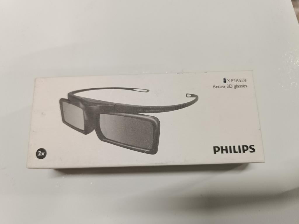Philips Active 3D Bril PTA-529, Audio, Tv en Foto, Televisie-accessoires, Ophalen of Verzenden, Nieuw