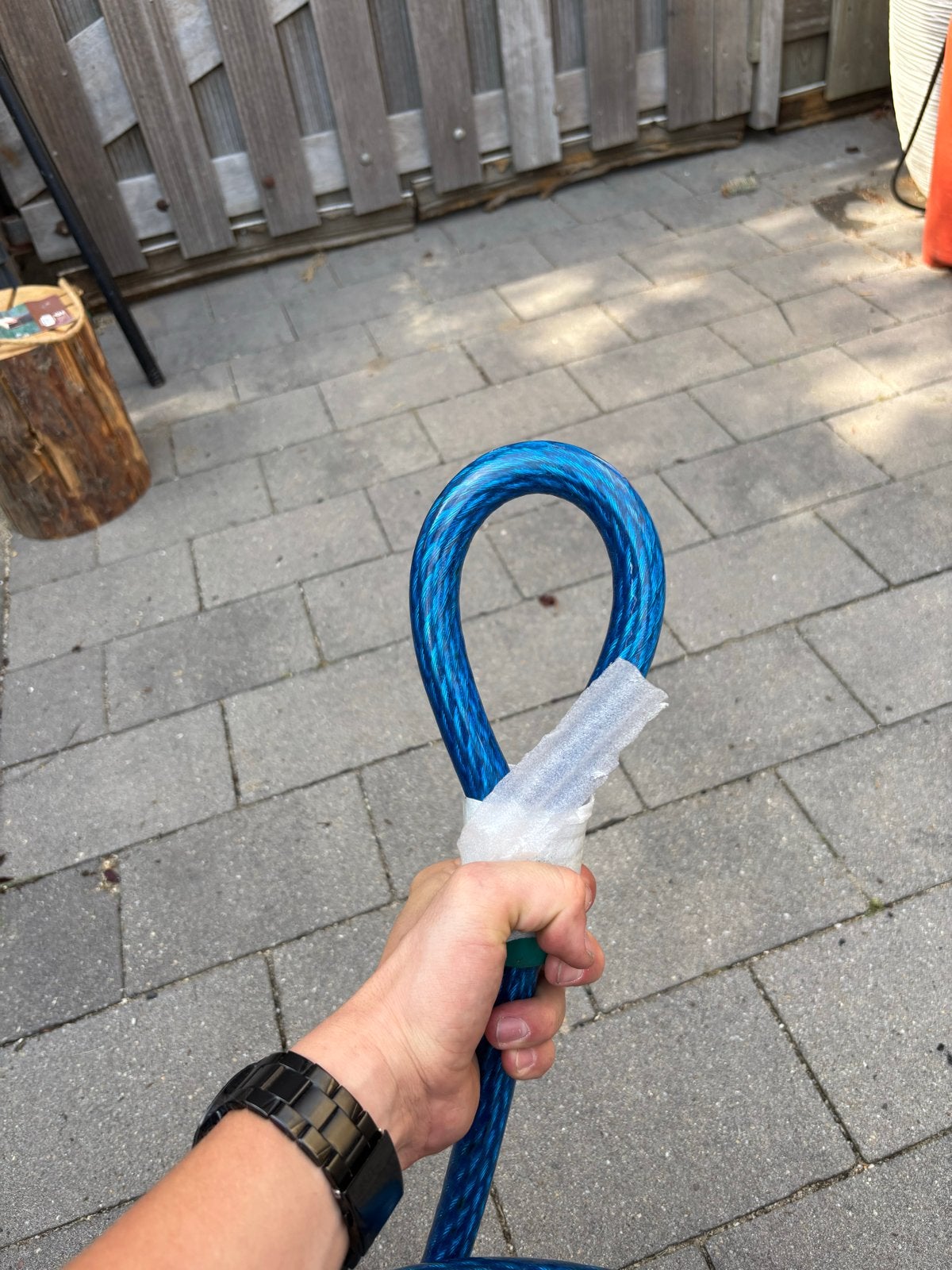 Blauwe staalkabel met lussen - Nieuw, Ophalen of Verzenden, Nieuw