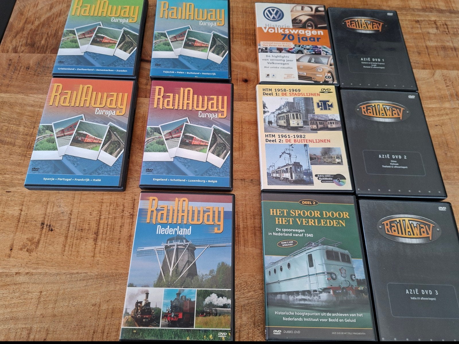 Grote collectie RailAway en historische DVD's, Gebruikt, Alle leeftijden, Nederlands, Ophalen of Verzenden