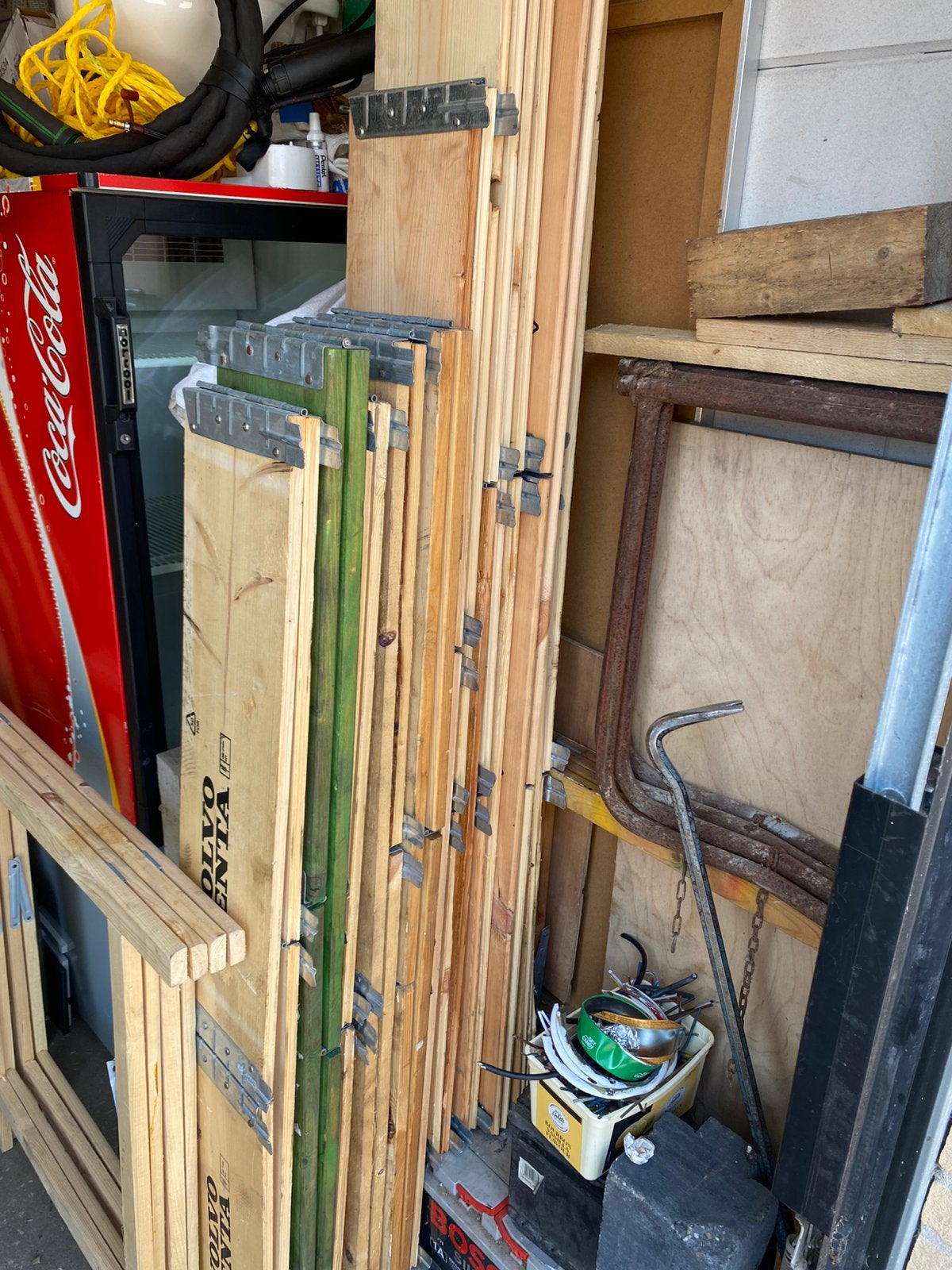 Palletranden, Ophalen of Verzenden, Zo goed als nieuw, Minder dan 180 cm, Palen