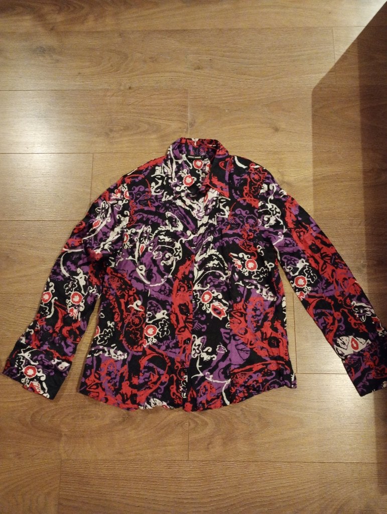 Mooie rood/paarse blouse mt M Gerry Weber, Maat 42/44 (L), Ophalen of Verzenden, Zo goed als nieuw, Gerry weber