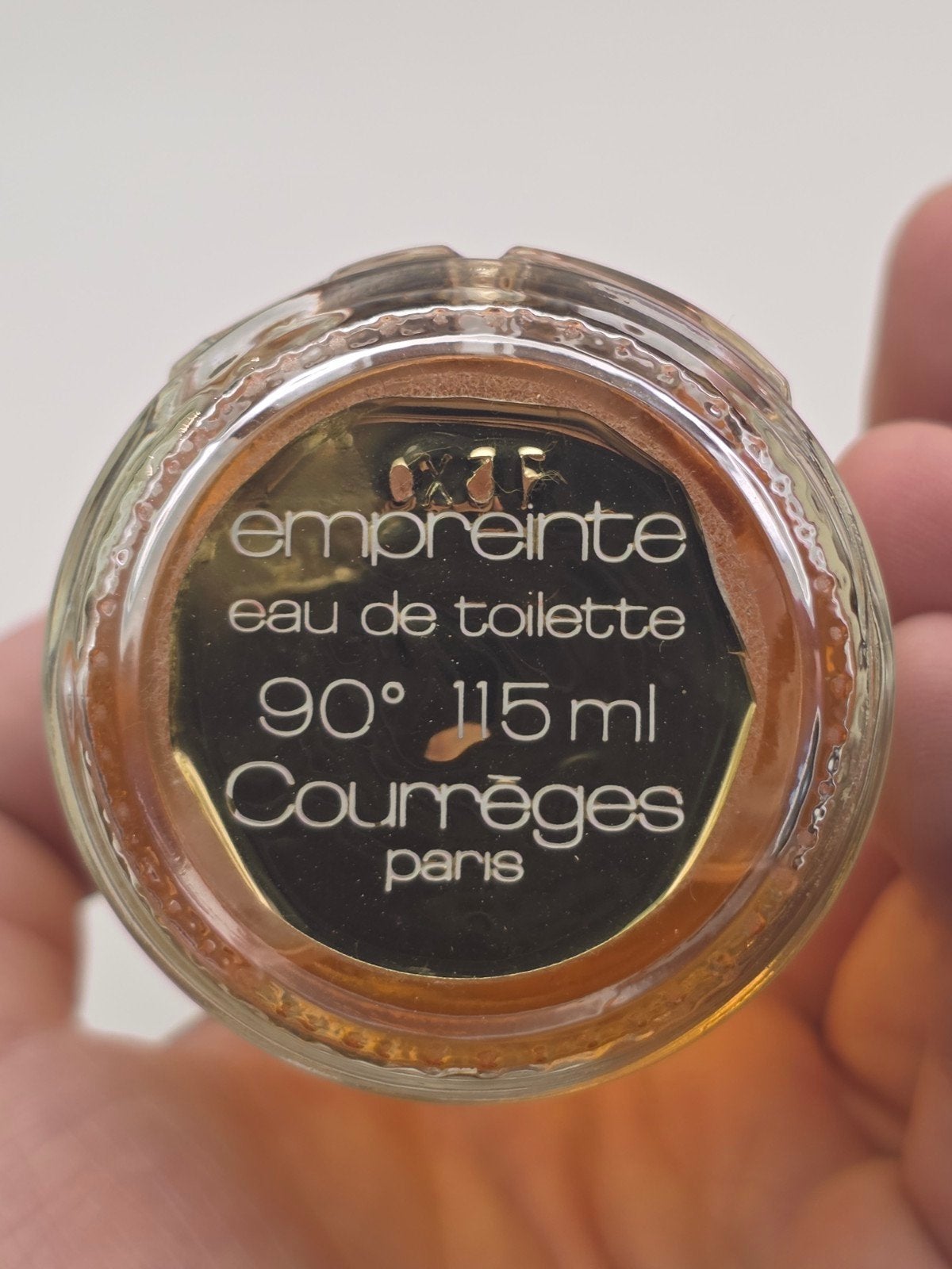 Courrèges Empreinte 115ml Vintage 1970s – Originele EDT, Ophalen of Verzenden, Zo goed als nieuw, Parfumfles, Gevuld
