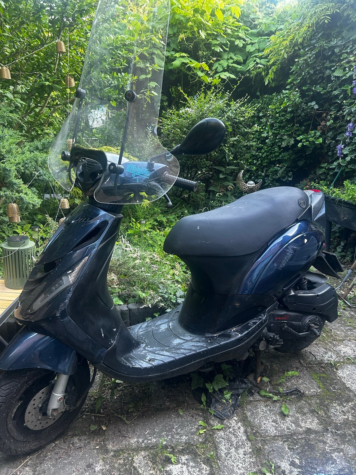 Piaggio Zip 4T 50cc 2016 Midnight Blue - Opknapproject, Fietsen en Brommers, Brommers | Overige merken, Gebruikt, Maximaal 25 km/u