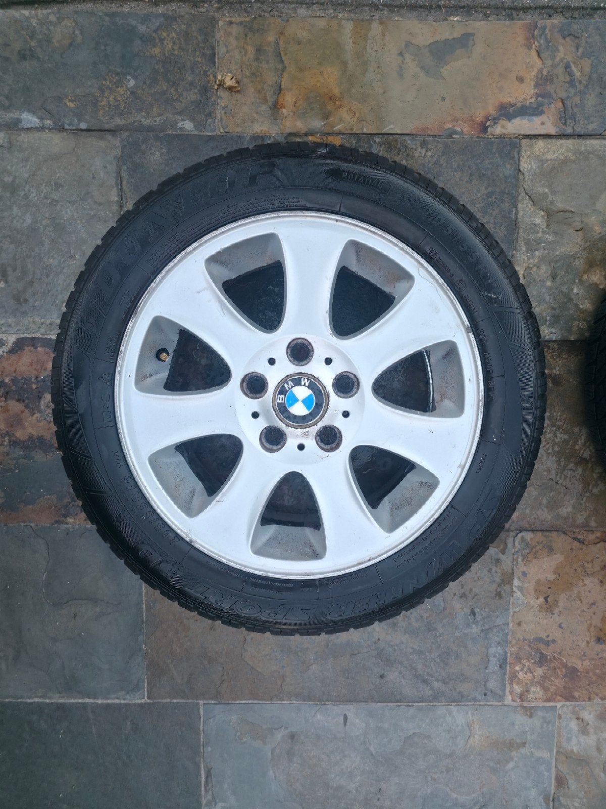 BMW velgen met Dunlop winterbanden, Ophalen, Gebruikt