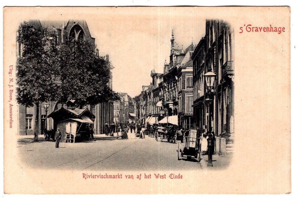Den haag 's Gravenhage  1900 Markt, Verzenden, Voor 1920, Zuid-Holland