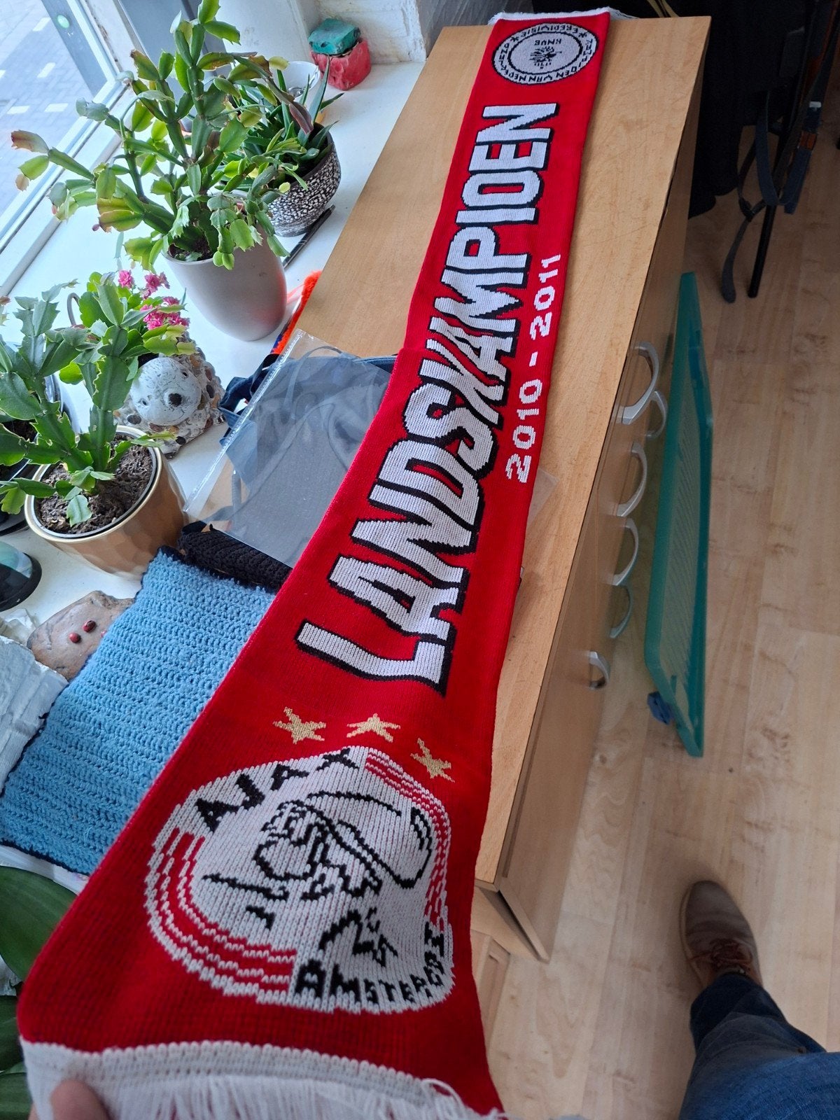 Ajax Sjaal - 30 Keer Landskampioen 2010-2011, Overige maten, Ophalen of Verzenden, Zo goed als nieuw, Ajax