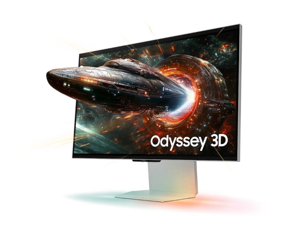 Samsung Odyssey 3D monitor (27 inch, 4K, 165Hz) Brilloos 3D!, Gaming, IPS, Ophalen of Verzenden, Ingebouwde camera