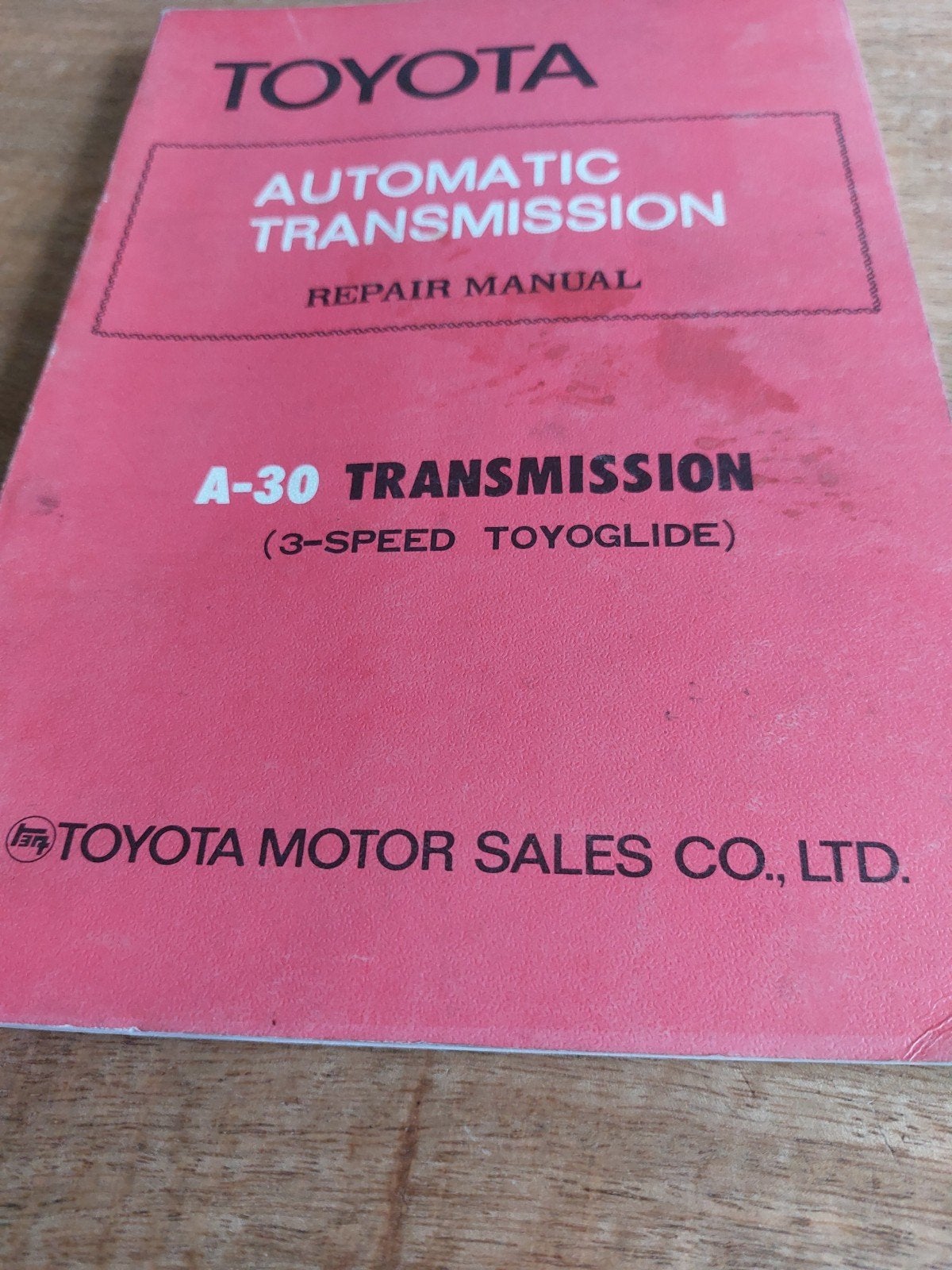 REPAIR MANUAL AUTOMATIC TRANSMISSION TOYOTA A-30 TRANSMISSIO, Auto diversen, Handleidingen en Instructieboekjes, Ophalen of Verzenden