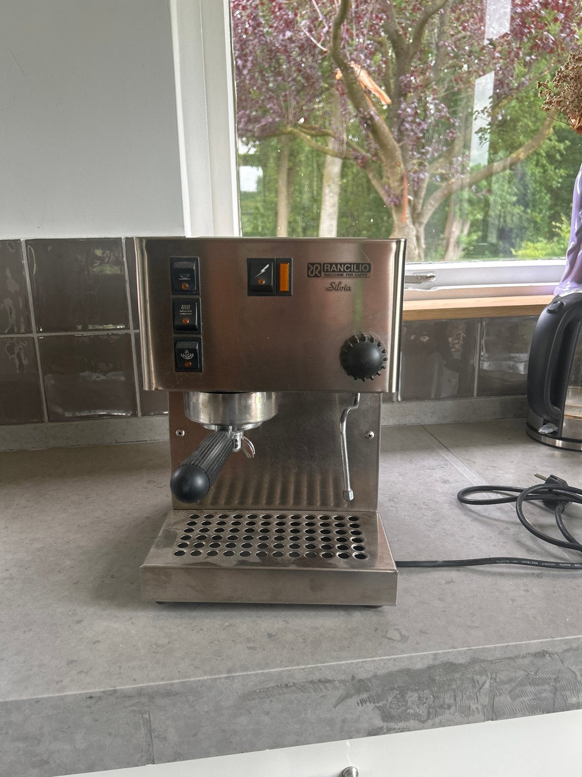 Rancilio Silvia Espressomachine - Perfecte Espresso Thuis, Gebruikt, Espresso apparaat, Gemalen koffie, 1 kopje