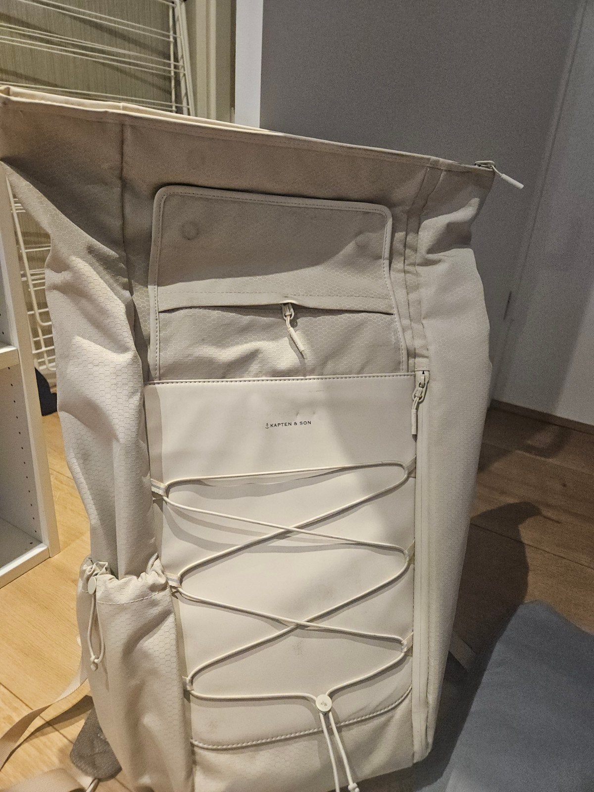 Kapten & Son Rugzak - Beige, Zo goed als nieuw, Sieraden, Tassen en Uiterlijk, Tassen | Rugtassen, Ophalen of Verzenden, Zo goed als nieuw
