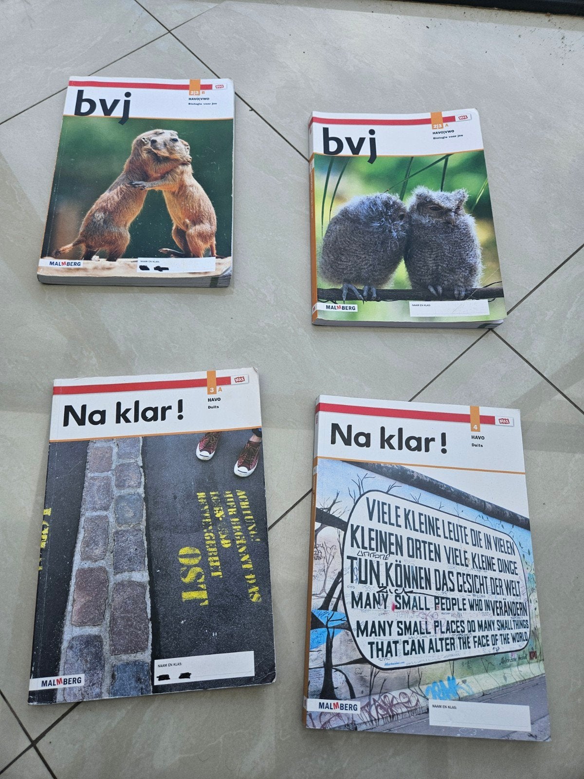 Duitse schoolboeken 'Na klar!' en 'bvj' - Zo goed als nieuw, Boeken, Ophalen of Verzenden, Zo goed als nieuw, HAVO, Duits