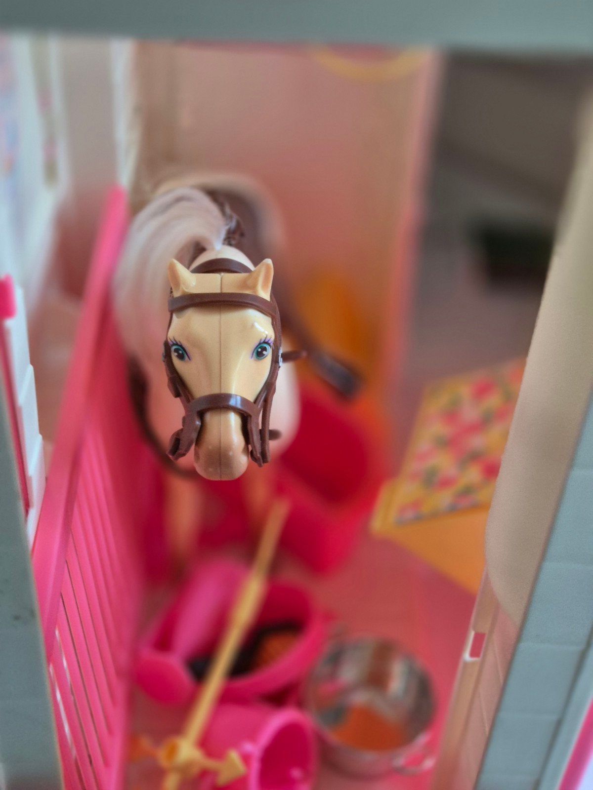Barbie Paardenstal met Paard en Accessoires, Ophalen of Verzenden, Gebruikt, Barbie