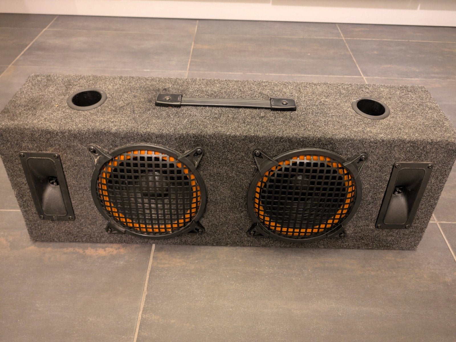 2x Twin 8 inch Subwoofer box, Ophalen of Verzenden, Zo goed als nieuw