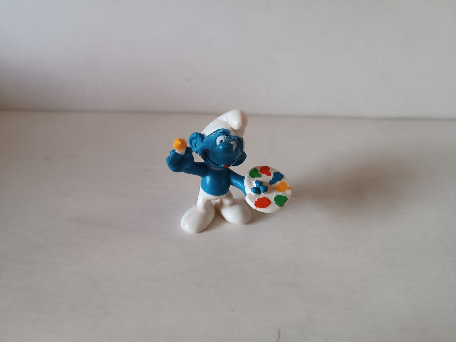 Schleich Smurfen Collectie: Kunstenaar Smurf, Ophalen of Verzenden, Gebruikt, Overige Smurfen, Poppetje, Figuurtje of Knuffel