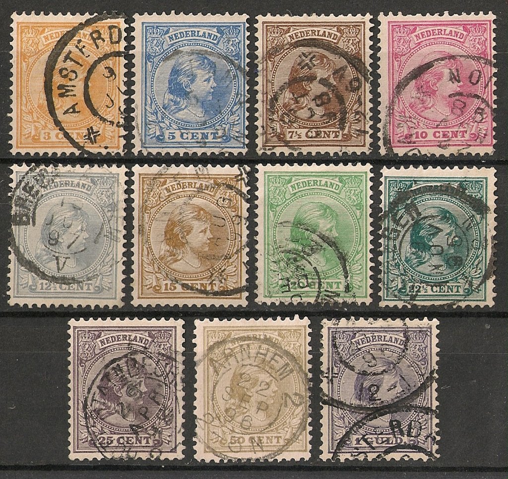 Nvph 34-44 gebruikt cw 178,00 B, Postzegels en Munten, Ophalen of Verzenden