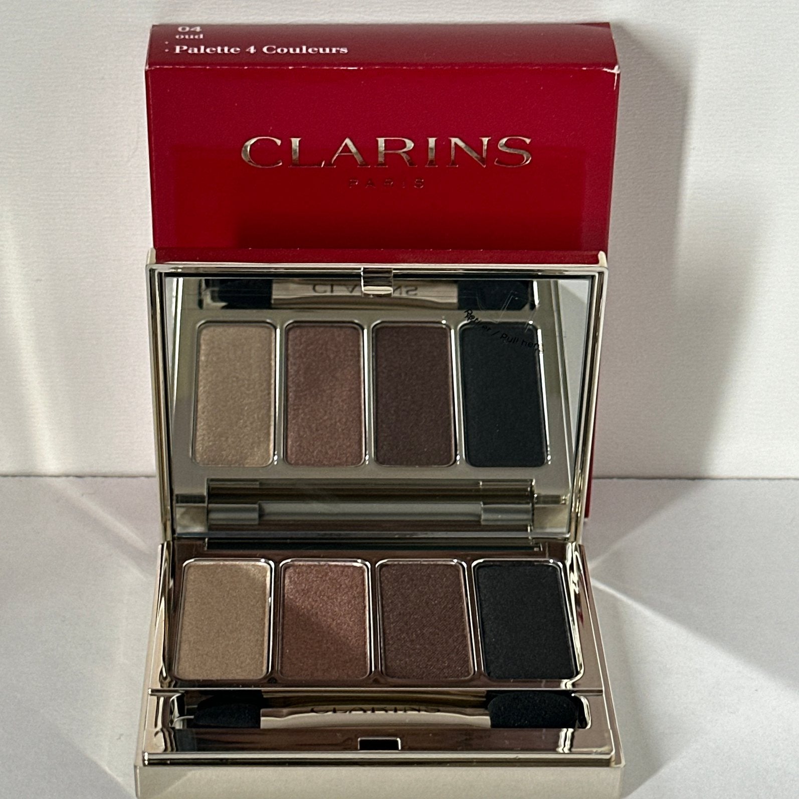 Clarins 4-Colour Eyeshadow Palette Wet & Dry #04 Oud#, Ophalen of Verzenden, Nieuw, Ogen, Make-up
