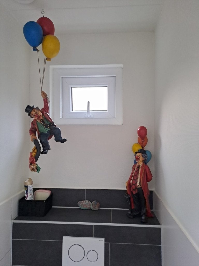 Clowns met ballonnen - Filipijnse kunstenaar - Jun Asilo, Verzamelen, Beelden en Beeldjes, Ophalen