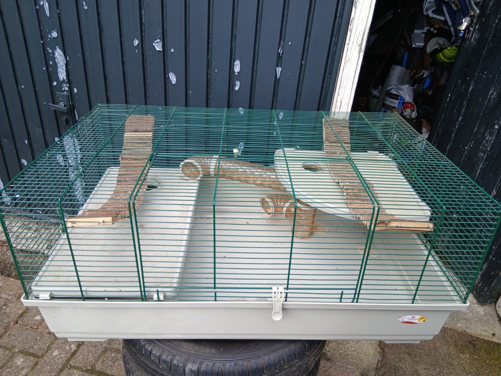 nette hamsterkooi t.w.v 80,- met veel toebehoren t.w.v €20,-, Kooi, Zo goed als nieuw, Hamster, 75 tot 110 cm