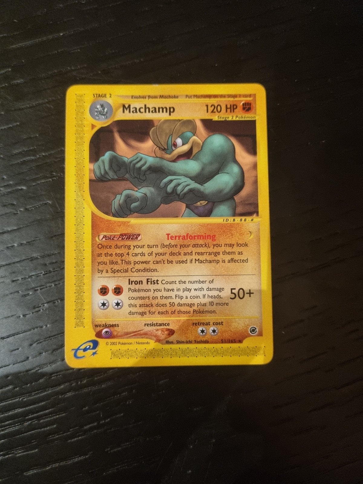 Machamp 51/165 rare * , expedition base set € 30, Ophalen of Verzenden, Zo goed als nieuw, Losse kaart