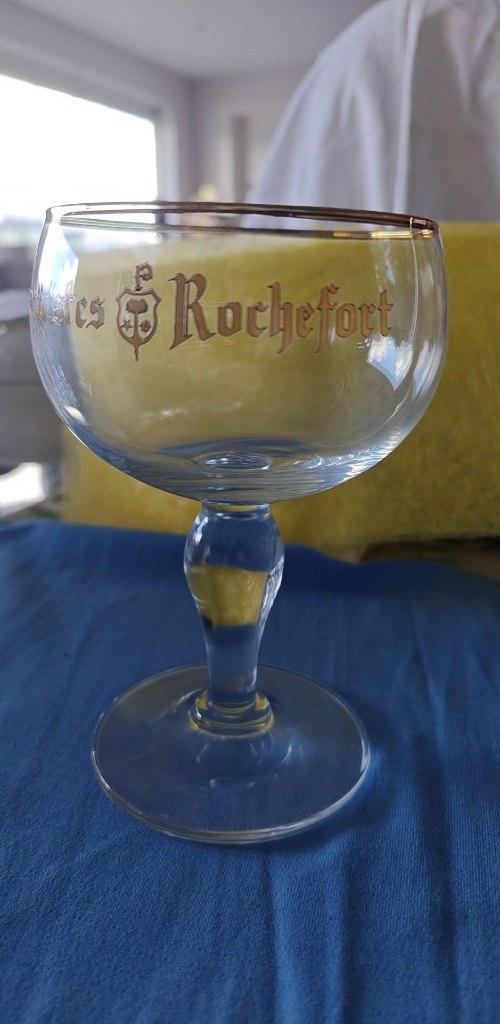 glas bier Trappistes Rochefort, Verzamelen, Biermerken, Ophalen of Verzenden, Zo goed als nieuw, Glas of Glazen, Overige merken