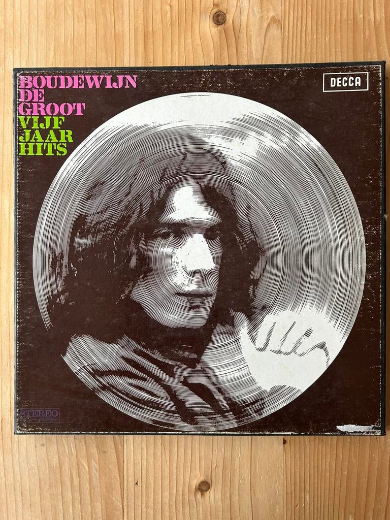 DUBBEL LP BOUDEWIJN DE GROOT VIJF JAAR HITS, Cd's en Dvd's, Vinyl | Nederlandstalig, Ophalen of Verzenden, Zo goed als nieuw, Inclusief binnenhoes