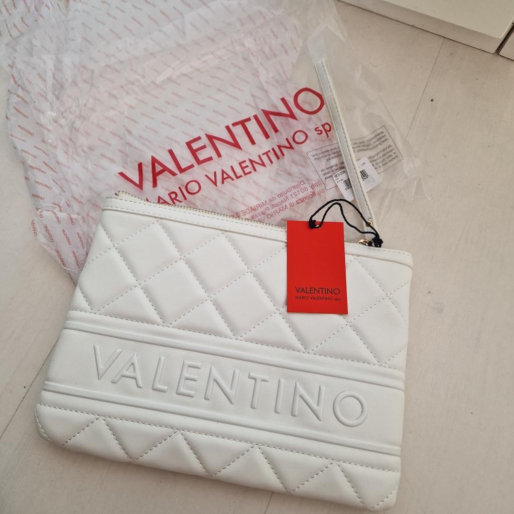 Valentino tas portemonnee toilettas nieuw, Ophalen, Nieuw, Wit, Overige merken