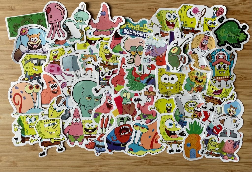SpongeBob stickers, Verzenden, Nieuw, Meerdere stickers