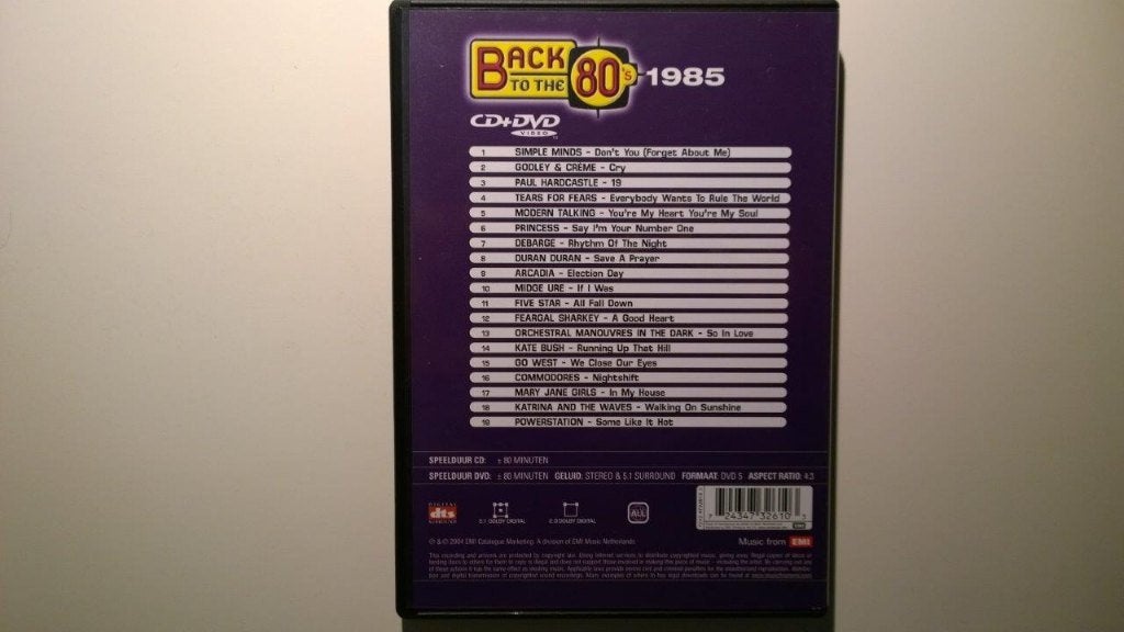 Back To The 80's 1985 (CD + DVD), Cd's en Dvd's, Alle leeftijden, Ophalen of Verzenden, Zo goed als nieuw, Muziekvideo's